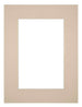 Passe Partout 45x60cm Karton Beige Rand 6cm Recht   Voorzijde | Yourdecoration.be