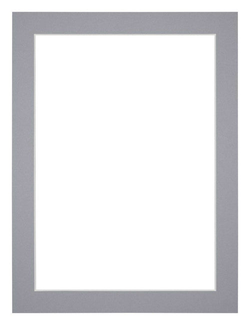 Passe Partout 45x60cm Karton Grijs Rand 3cm Recht   Voorzijde | Yourdecoration.be