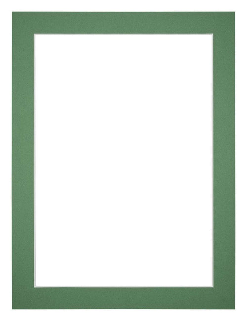 Passe Partout 60x80cm Karton Groen Bos Rand 3cm Recht   Voorzijde | Yourdecoration.be