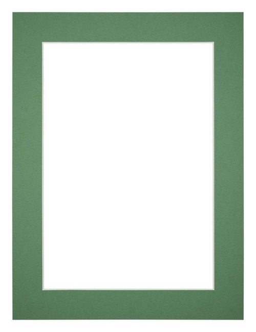 Passe Partout 45x60cm Karton Groen Bos Rand 4cm Recht   Voorzijde | Yourdecoration.be