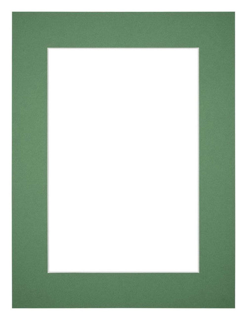 Passe Partout 60x80cm Karton Groen Bos Rand 5cm Recht   Voorzijde | Yourdecoration.be