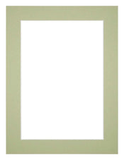 Passe Partout 45x60cm Karton Mintgroen Rand 4cm Recht   Voorzijde | Yourdecoration.be