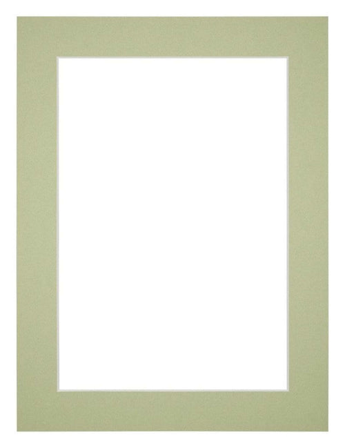 Passe Partout 45x60cm Karton Mintgroen Rand 4cm Recht   Voorzijde | Yourdecoration.be