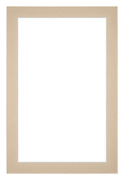 Passe Partout 60x90cm Karton Beige Rand 3cm Recht   Voorzijde | Yourdecoration.be