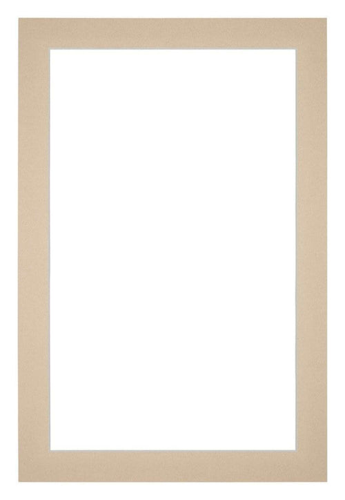 Passe Partout 60x90cm Karton Beige Rand 3cm Recht   Voorzijde | Yourdecoration.be