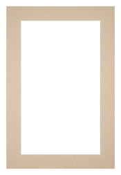 Passe Partout 20x30cm Karton Beige Rand 4cm Recht   Voorzijde | Yourdecoration.be