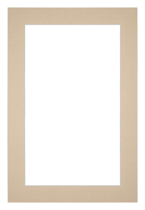 Passe Partout 20x30cm Karton Beige Rand 4cm Recht   Voorzijde | Yourdecoration.be