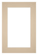 Passe Partout 30x45cm Karton Beige Rand 5cm Recht   Voorzijde | Yourdecoration.be