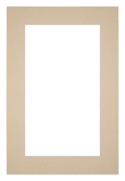 Passe Partout 20x30cm Karton Beige Rand 5cm Recht   Voorzijde | Yourdecoration.be