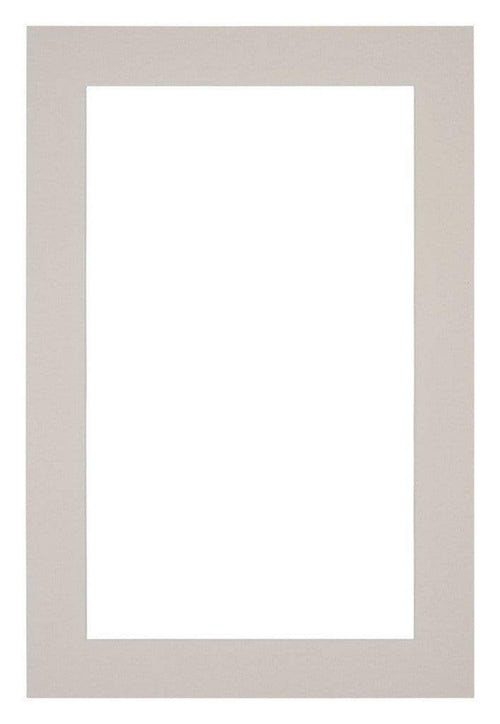 Passe Partout 62x93cm Karton Grijs Graniet Rand 4cm Recht   Voorzijde | Yourdecoration.be