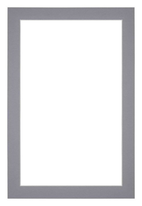 Passe Partout 60x90cm Karton Grijs Rand 3cm Recht   Voorzijde | Yourdecoration.be