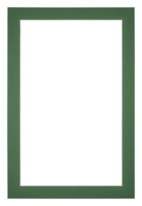 Passe Partout 60x90cm Karton Groen Bos Rand 3cm Recht   Voorzijde | Yourdecoration.be