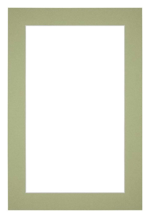 Passe Partout 20x30cm Karton Mintgroen Rand 4cm Recht   Voorzijde | Yourdecoration.be