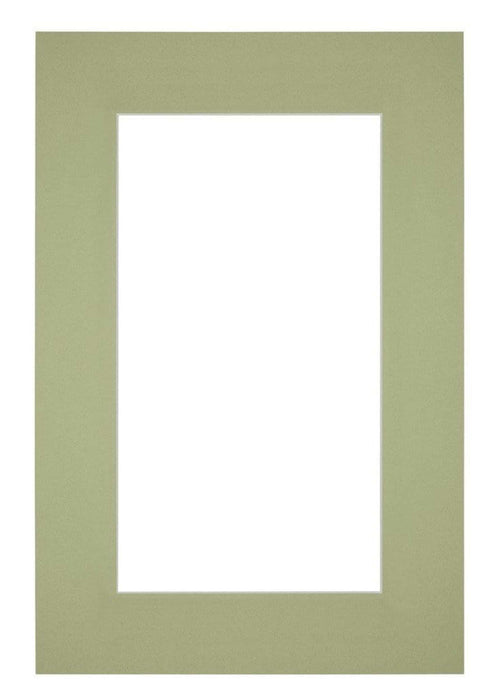 Passe Partout 62x93cm Karton Mintgroen Rand 6cm Recht   Voorzijde | Yourdecoration.be