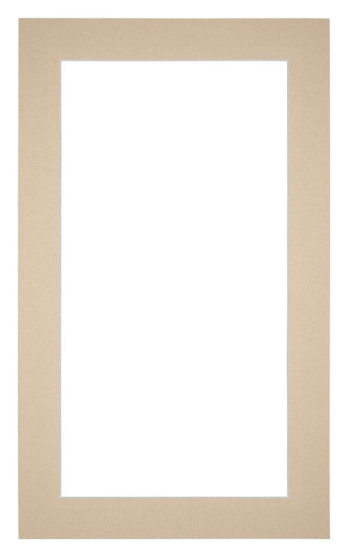 Passe Partout 30x50cm Karton Beige Rand 4cm Recht   Voorzijde | Yourdecoration.be