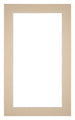 Passe Partout 30x50cm Karton Beige Rand 4cm Recht   Voorzijde | Yourdecoration.be