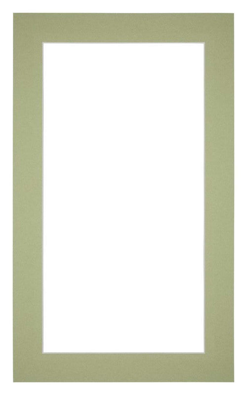 Passe Partout 30x50cm Karton Mintgroen Rand 4cm Recht   Voorzijde | Yourdecoration.be