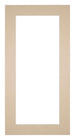 Passe Partout 40x80cm Karton Beige Rand 5cm Recht   Voorzijde | Yourdecoration.be