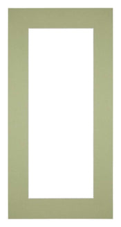 Passe Partout 20x40cm Karton Mintgroen Rand 6cm Recht   Voorzijde | Yourdecoration.be