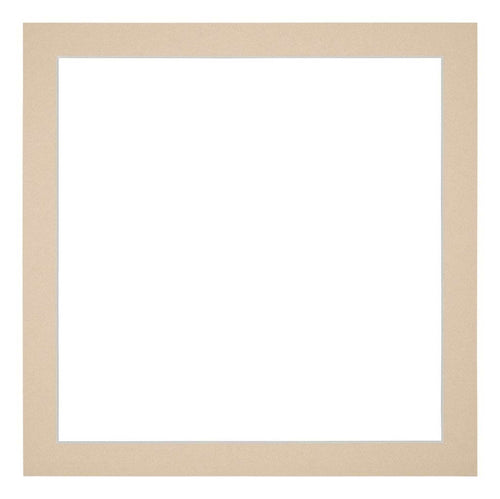 Passe Partout 40x40cm Karton Beige Rand 3cm Recht   Voorzijde | Yourdecoration.be