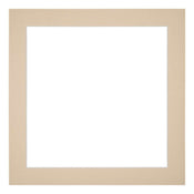 Passe Partout 20x20cm Karton Beige Rand 4cm Recht   Voorzijde | Yourdecoration.be