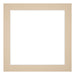 Passe Partout 20x20cm Karton Beige Rand 4cm Recht   Voorzijde | Yourdecoration.be