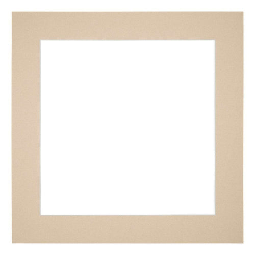 Passe Partout 70x70cm Karton Beige Rand 5cm Recht   Voorzijde | Yourdecoration.be