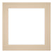 Passe Partout 55x55cm Karton Beige Rand 5cm Recht   Voorzijde | Yourdecoration.be