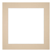 Passe Partout 60x60cm Karton Beige Rand 5cm Recht   Voorzijde | Yourdecoration.be