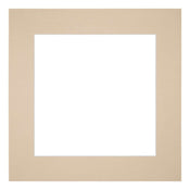 Passe Partout 30x30cm Karton Beige Rand 6cm Recht   Voorzijde | Yourdecoration.be