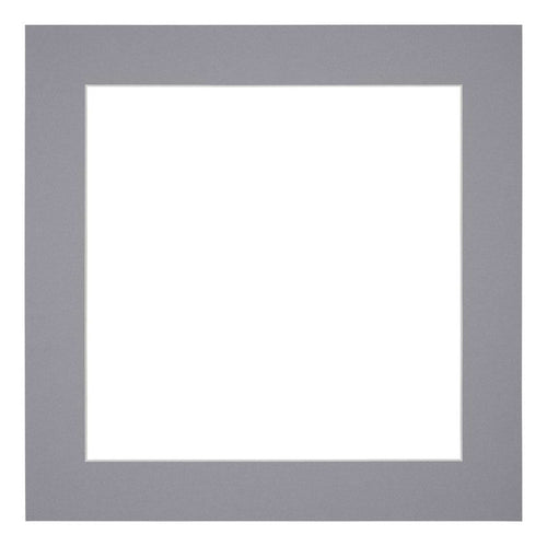 Passe Partout 40x40cm Karton Grijs Rand 5cm Recht   Voorzijde | Yourdecoration.be