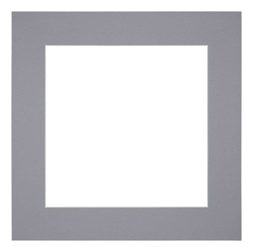 Passe Partout 50x50cm Karton Grijs Rand 6cm Recht   Voorzijde | Yourdecoration.be