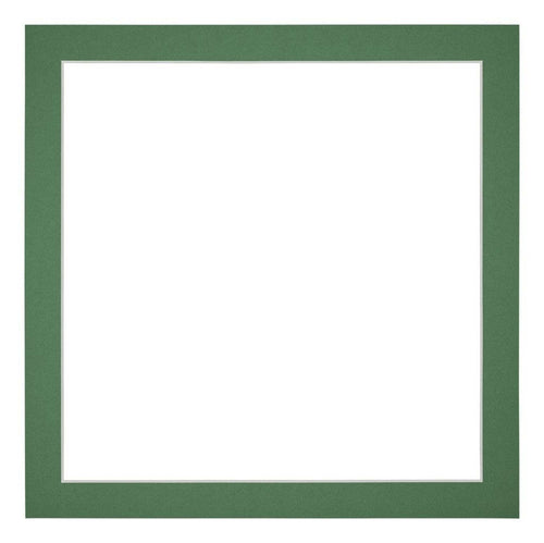 Passe Partout 50x50cm Karton Groen Bos Rand 3cm Recht   Voorzijde | Yourdecoration.be