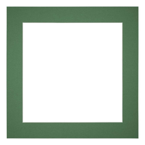 Passe Partout 50x50cm Karton Groen Bos Rand 5cm Recht   Voorzijde | Yourdecoration.be