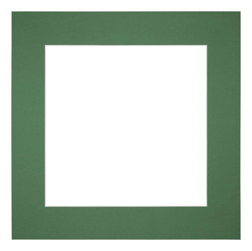 Passe Partout 50x50cm Karton Groen Bos Rand 6cm Recht   Voorzijde | Yourdecoration.be