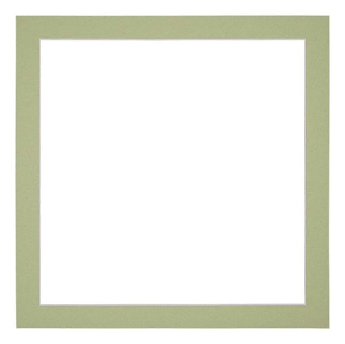 Passe Partout 40x40cm Karton Mintgroen Rand 3cm Recht   Voorzijde | Yourdecoration.be