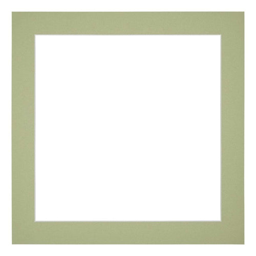 Passe Partout 20x20cm Karton Mintgroen Rand 4cm Recht   Voorzijde | Yourdecoration.be