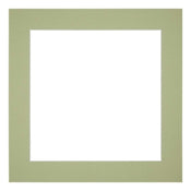 Passe Partout 45x45cm Karton Mintgroen Rand 5cm Recht   Voorzijde | Yourdecoration.nl