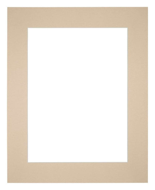 Passe Partout 25x30cm Karton Beige Rand 6cm Recht   Voorzijde | Yourdecoration.be