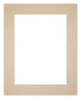 Passe Partout 25x30cm Karton Beige Rand 6cm Recht   Voorzijde | Yourdecoration.be