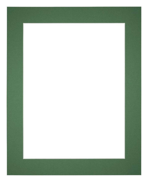 Passe Partout 40x50cm Karton Groen Bos Rand 5cm Recht   Voorzijde | Yourdecoration.be