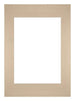 Passe Partout 42x59,4cm A2/A3 Karton Beige Rand Recht   Voorzijde | Yourdecoration.be