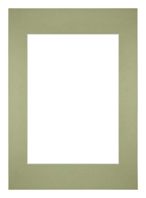 Passe Partout 42x59,4cm A2/A3 Karton Mintgroen Rand Recht   Voorzijde | Yourdecoration.be