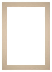 Passe Partout 50x70cm Karton Beige Rand 5cm Recht   Voorzijde | Yourdecoration.be