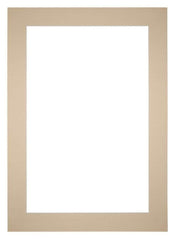 Passe Partout 20x28cm Karton Beige Rand 6cm Recht   Voorzijde | Yourdecoration.be