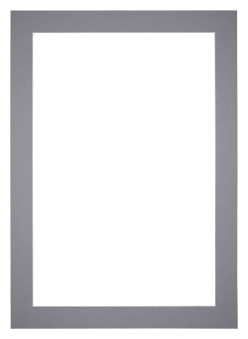 Passe Partout 50x70cm Karton Grijs Rand 5cm Recht   Voorzijde | Yourdecoration.be