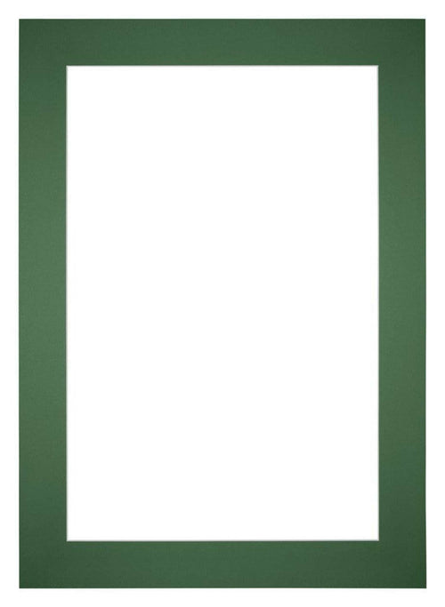 Passe Partout 21x29,7cm A4 Karton Groen Bos Rand 6cm Recht   Voorzijde | Yourdecoration.be