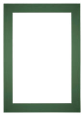 Passe Partout 35x50cm Karton Groen Bos Rand 6cm Recht   Voorzijde | Yourdecoration.be