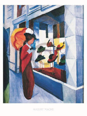 August Macke   Hutladen Kunstdruk 60x80cm | Yourdecoration.be