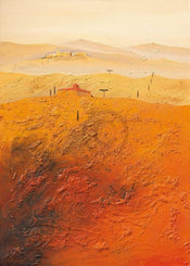 Bernhard Gerner   Mediterrane Landschaft 1 Kunstdruk 50x70cm | Yourdecoration.be